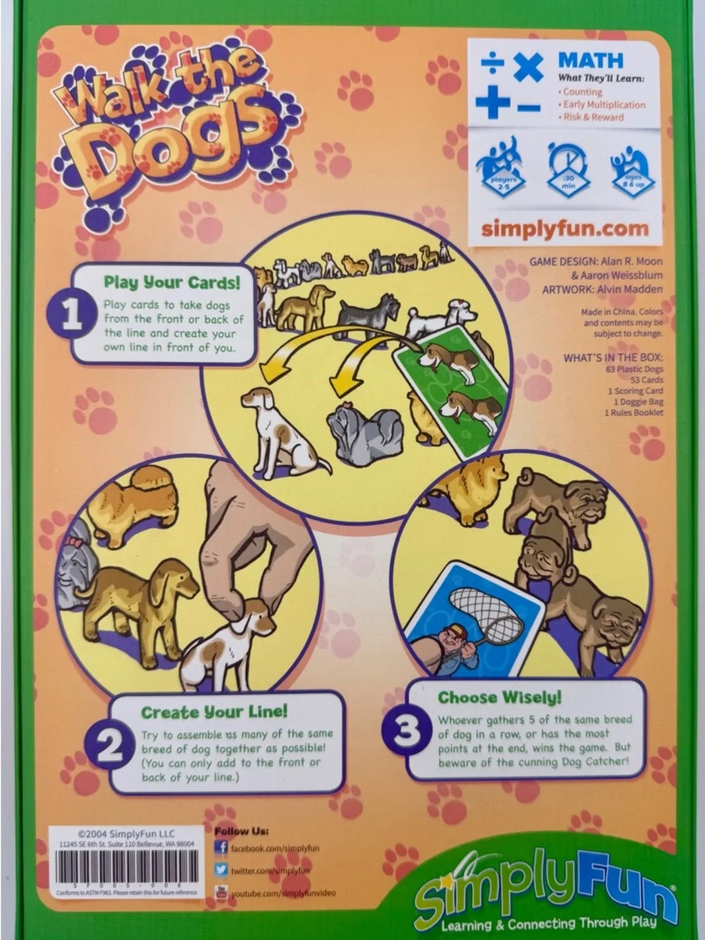 Walk the Dogs Board Game - Green
